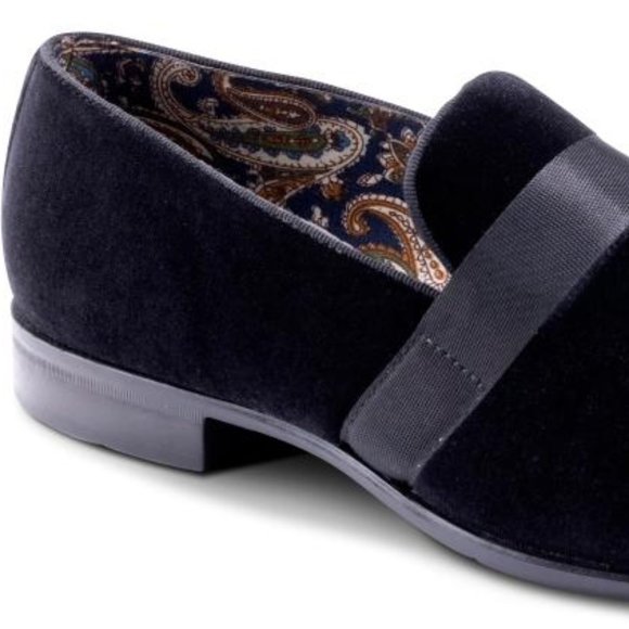 MONTIQUE      Men's Solid Velvet Black Fashion Slip-On Shoes          S91 - Picture 3 of 4